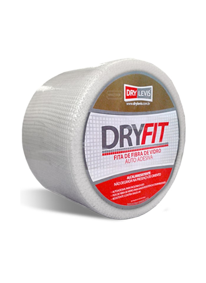 Fita de Fibra de Vidro Dryfit Branco 100MM x 90M