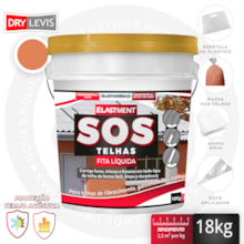 Fita Multiuso Líquida para Telhados - SOS Telhas 18KG Cerâmica Telha