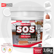 Fita Multiuso Líquida para Telhados - SOS Telhas 3,6KG Branco