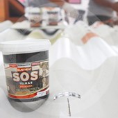 Produto Fita Multiuso Líquida para Telhados - SOS Telhas 3,6KG Cerâmica Telha