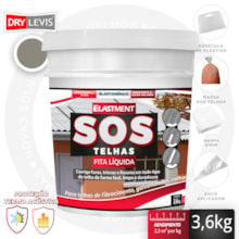 Fita Multiuso Líquida para Telhados - SOS Telhas 3,6KG Cinza