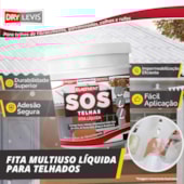 Produto Fita Multiuso Líquida para Telhados SOS Telhas 900g Cerâmica Telha
