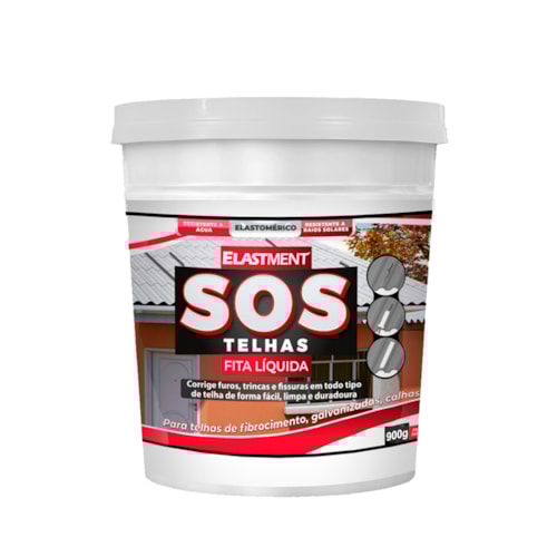 Fita Multiuso Líquida para Telhados SOS Telhas 900g Pérola