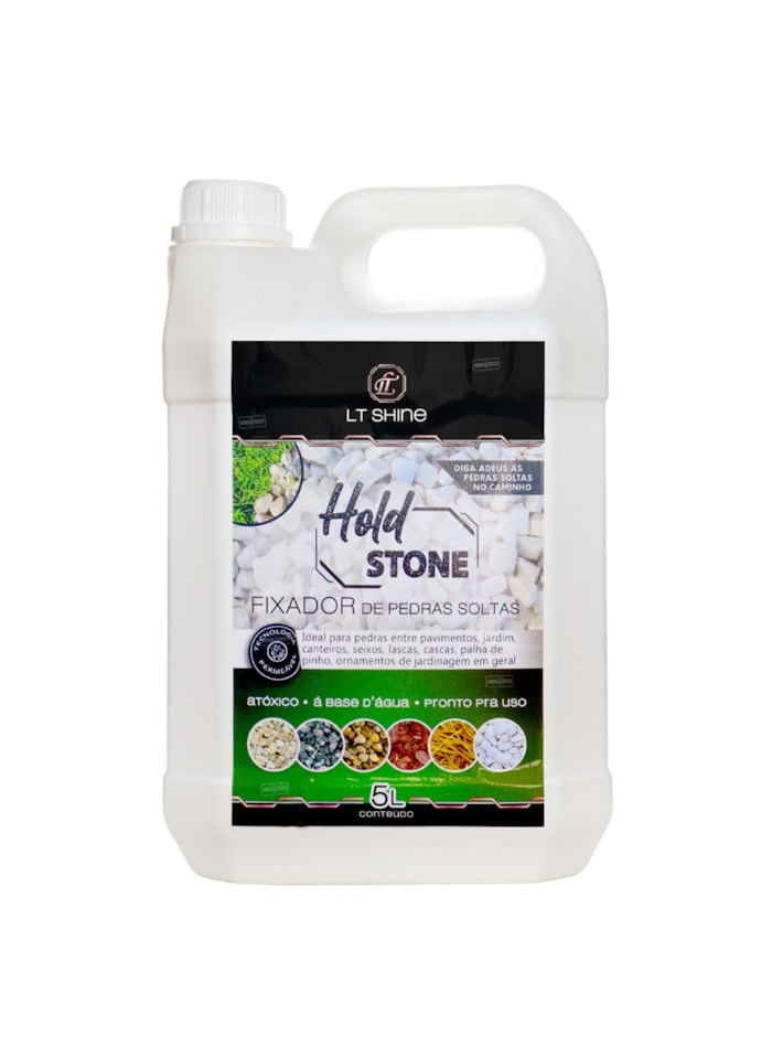 Fixador de Pedras Soltas Hold Stone Garden, 5L Semi-Brilho - Alta Fixação e Durabilidade
