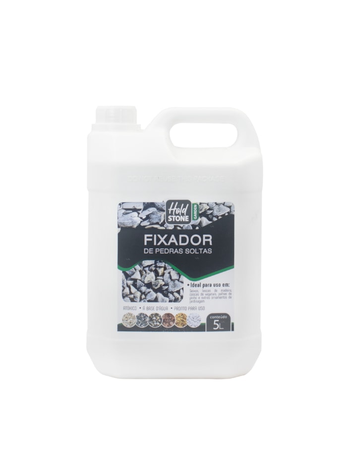 Fixador de Pedras Soltas Hold Stone Garden, 5L Semi-Brilho - Alta Fixação e Durabilidade