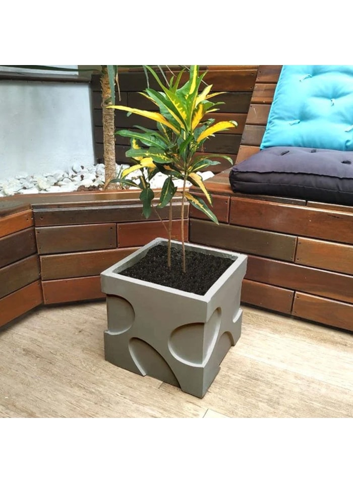 Forma Gesso Vaso Elipse 30X30CM