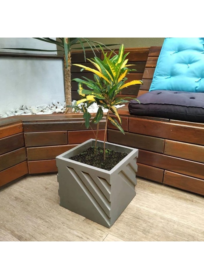 Forma Gesso Vaso Risco 30X30CM