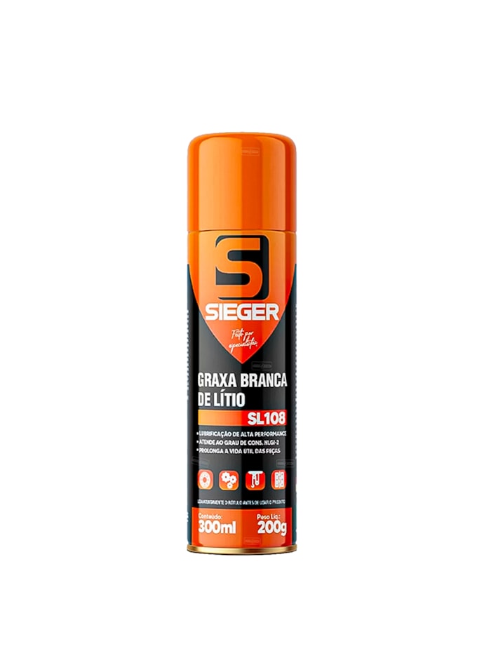 Graxa de Litio Spray Sieger 200G