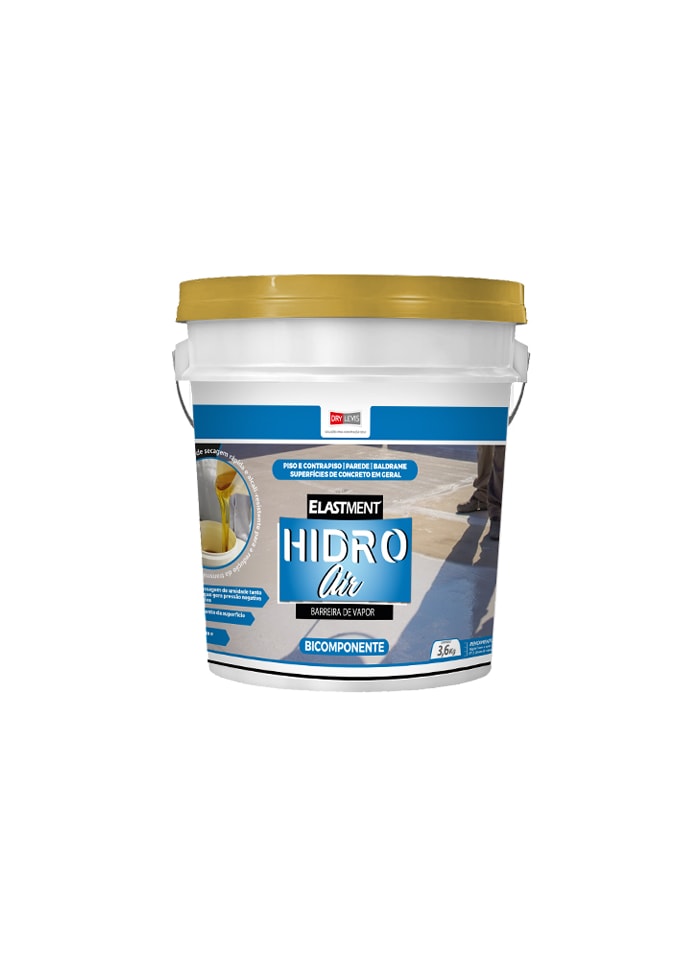 Hidro Air Barreira de Vapor e Umidade, 3,5KG - Alta Resistência, Cura Rápida