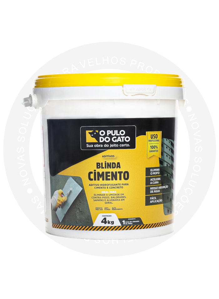 Hidrofugante Blinda Cimento em Pó 4KG Pulo do Gato
