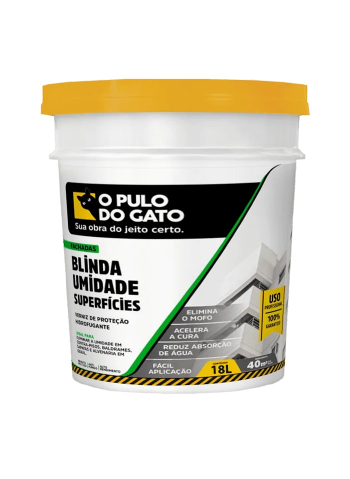 Hidrofugante Blinda Umidade Superfícies 18L - Pulo do Gato