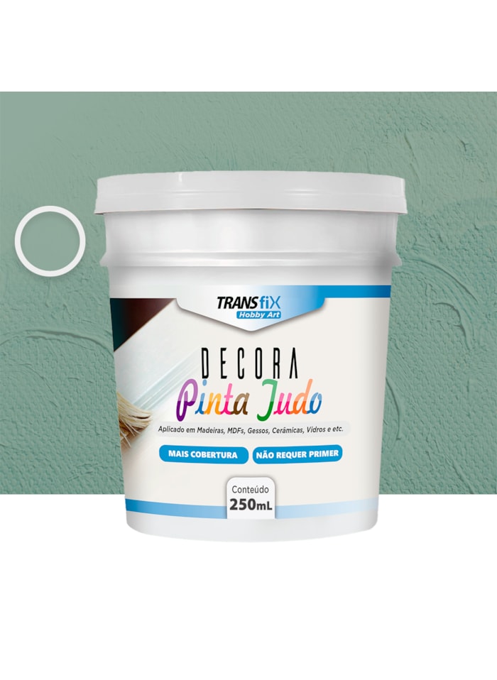 Hobby Art Decora Pinta Tudo, 250ML Acqua Marina - Fácil Limpeza, Secagem Rápida