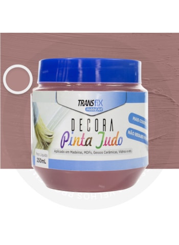 Hobby Art Decora Pinta Tudo, 250ML Rosa Retrô - Fácil Limpeza, Secagem Rápida