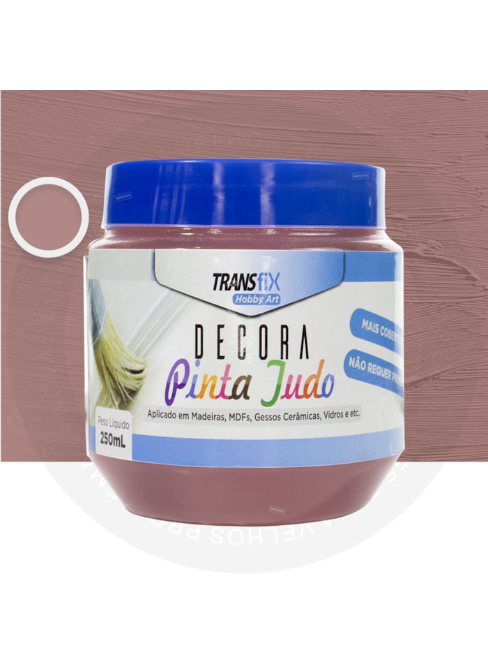 Hobby Art Decora Pinta Tudo, 250ML Rosa Retrô - Fácil Limpeza, Secagem Rápida