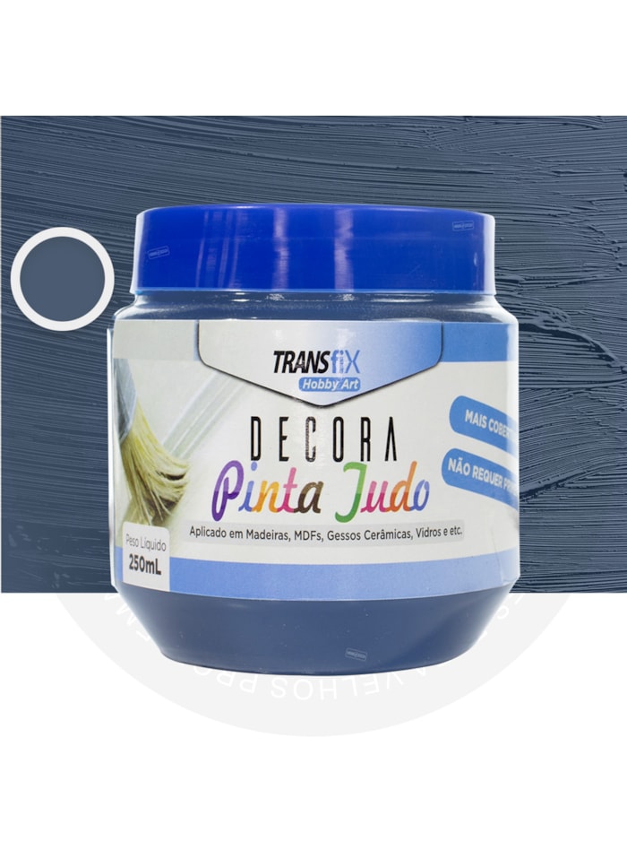 Hobby Art Decora Pinta Tudo, 250ML Safira - Fácil Limpeza, Secagem Rápida
