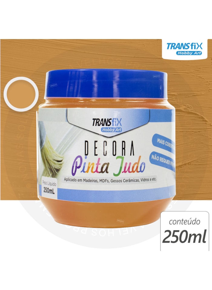 Hobby Art Decora Pinta Tudo, 250ML Sunshine - Fácil Limpeza, Secagem Rápida