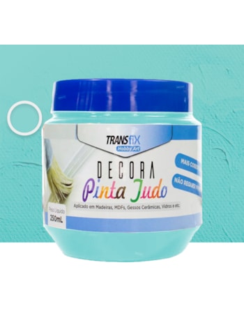 Hobby Art Decora Pinta Tudo, 250ML Verde Água - Fácil Limpeza, Secagem Rápida