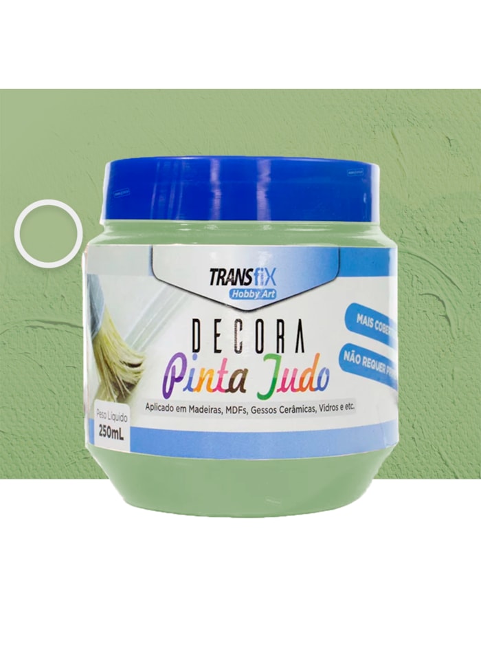 Hobby Art Decora Pinta Tudo, 250ML Verde Oliva - Fácil Limpeza, Secagem Rápida