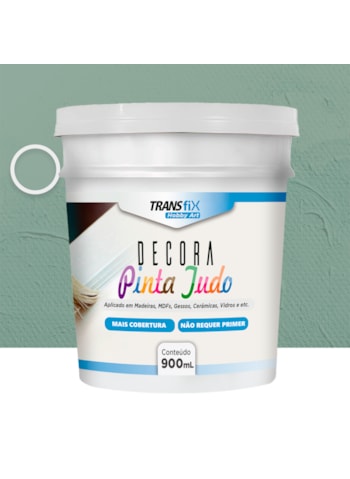 Hobby Art Decora Pinta Tudo, 900ML Acqua Marina - Fácil Limpeza, Secagem Rápida