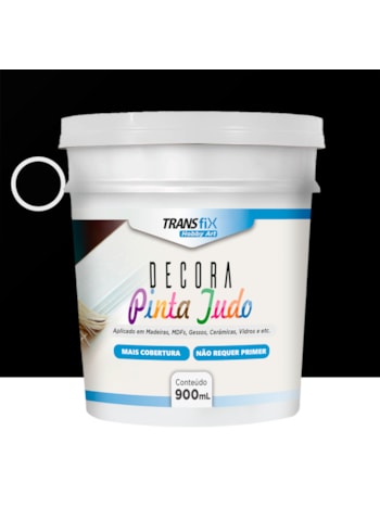 Hobby Art Decora Pinta Tudo, 900ML Preto - Fácil Limpeza, Secagem Rápida