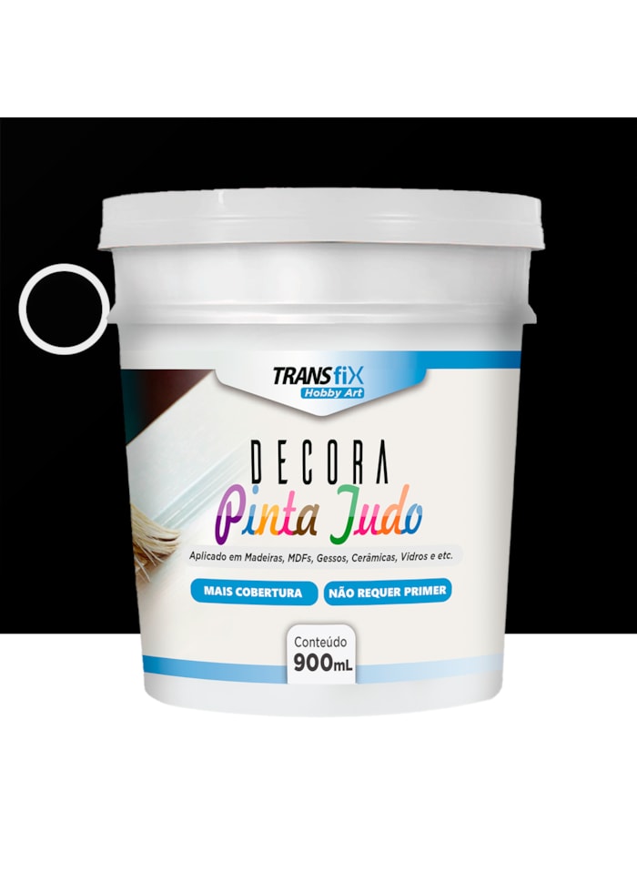 Hobby Art Decora Pinta Tudo, 900ML Preto - Fácil Limpeza, Secagem Rápida