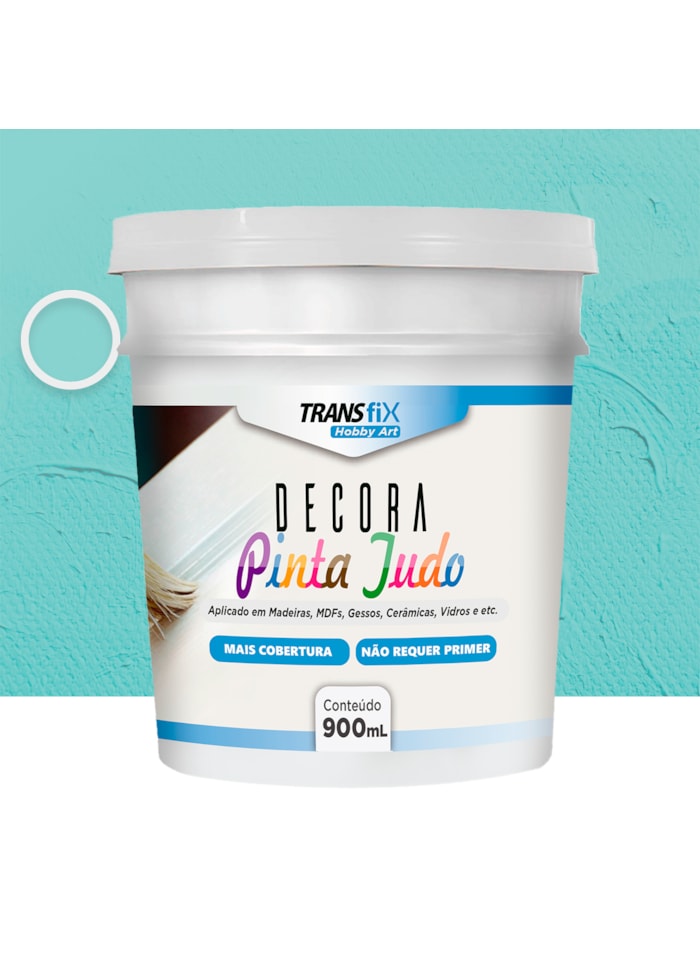 Hobby Art Decora Pinta Tudo, 900ML Verde Água - Fácil Limpeza, Secagem Rápida