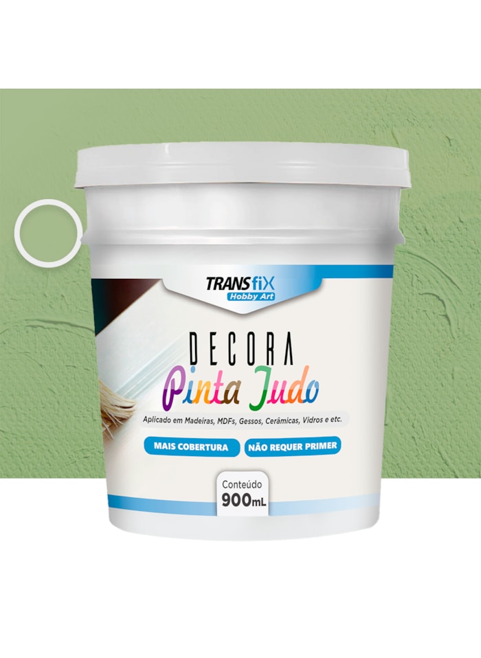 Hobby Art Decora Pinta Tudo, 900ML Verde Oliva - Fácil Limpeza, Secagem Rápida