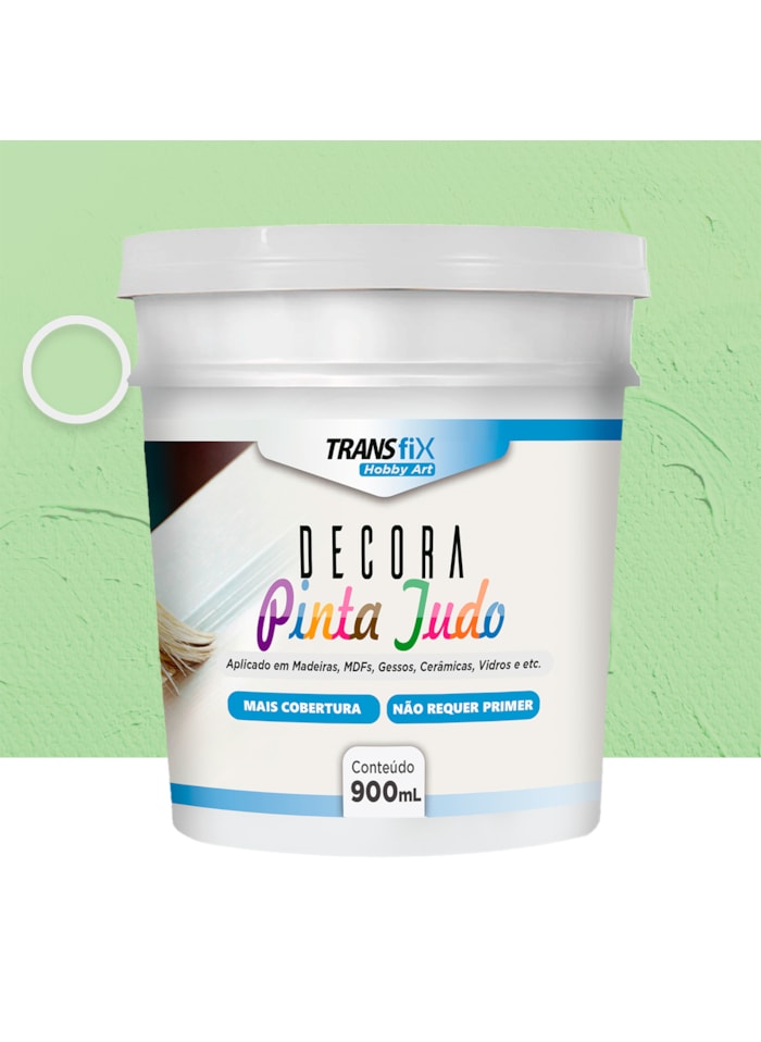 Hobby Art Decora Pinta Tudo, 900ML Verde Pastel - Fácil Limpeza, Secagem Rápida