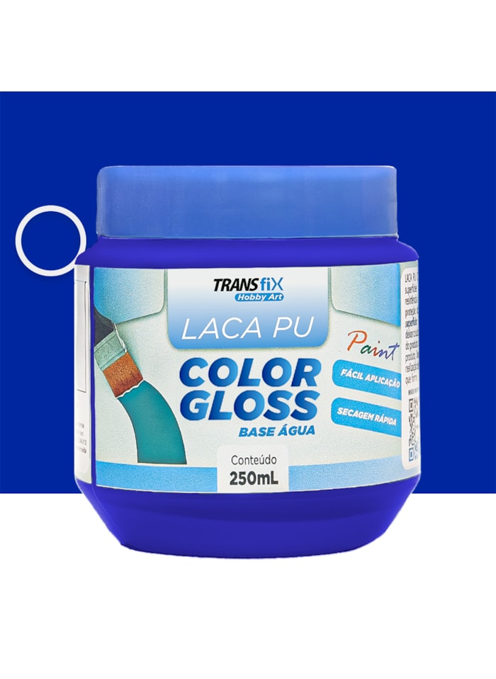 Hobby Art Laca PU Color Protetor de Digitais 250ML Azul Klein