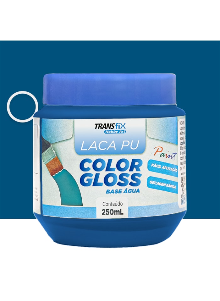 Hobby Art Laca PU Color Protetor de Digitais 250ML Azul Turquesa