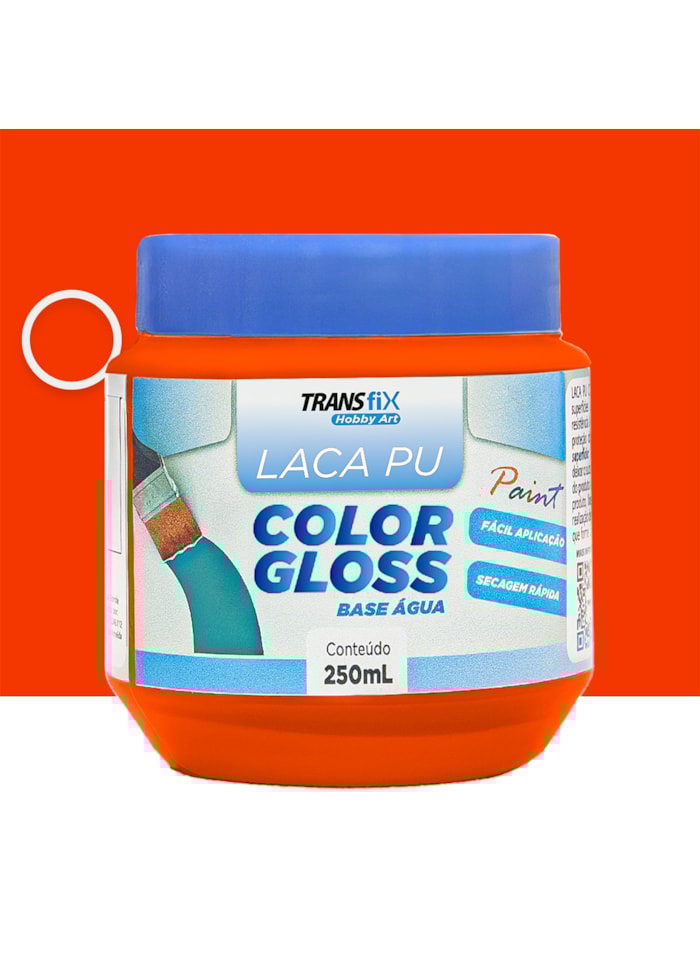 Hobby Art Laca PU Color Protetor de Digitais 250ML Laranja Papaya