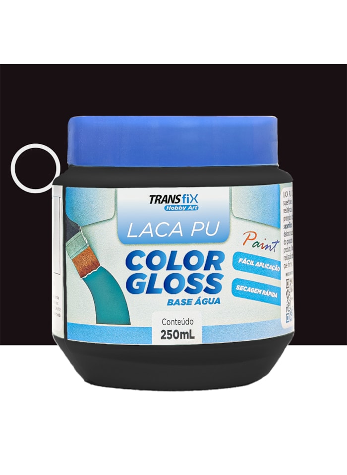 Hobby Art Laca PU Color Protetor de Digitais 250ML Preto