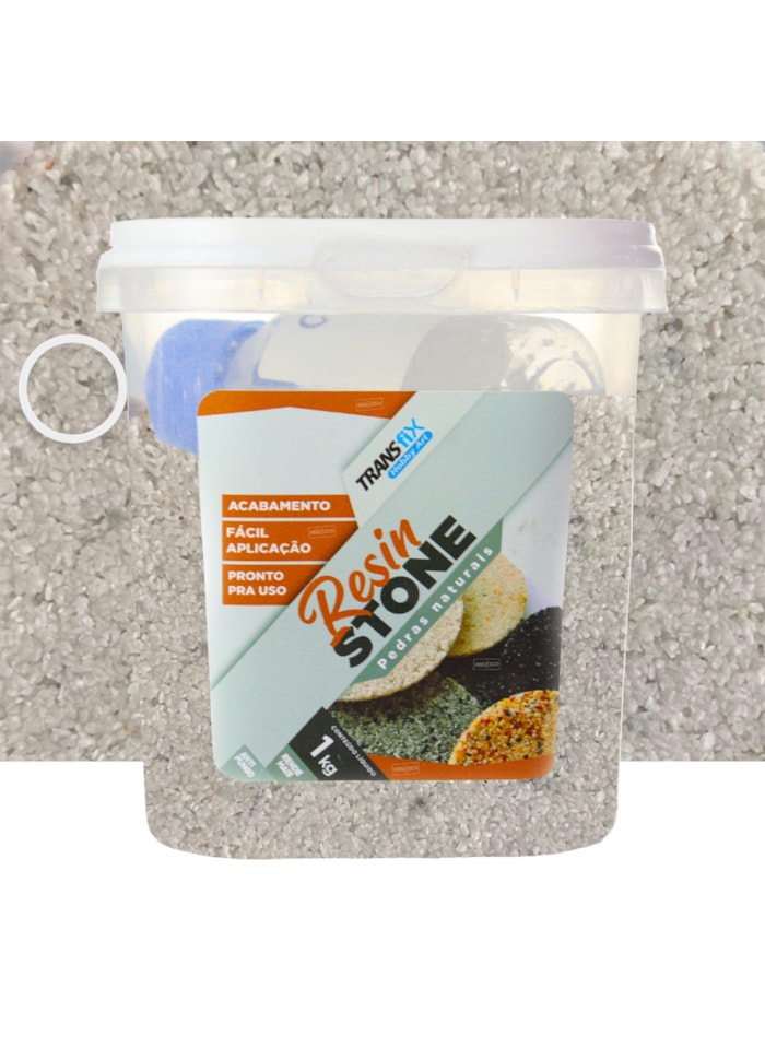 Hobby Art Pedras Naturais C/ Endurecedor Resin Stone 1,080kg Casa Blanca
