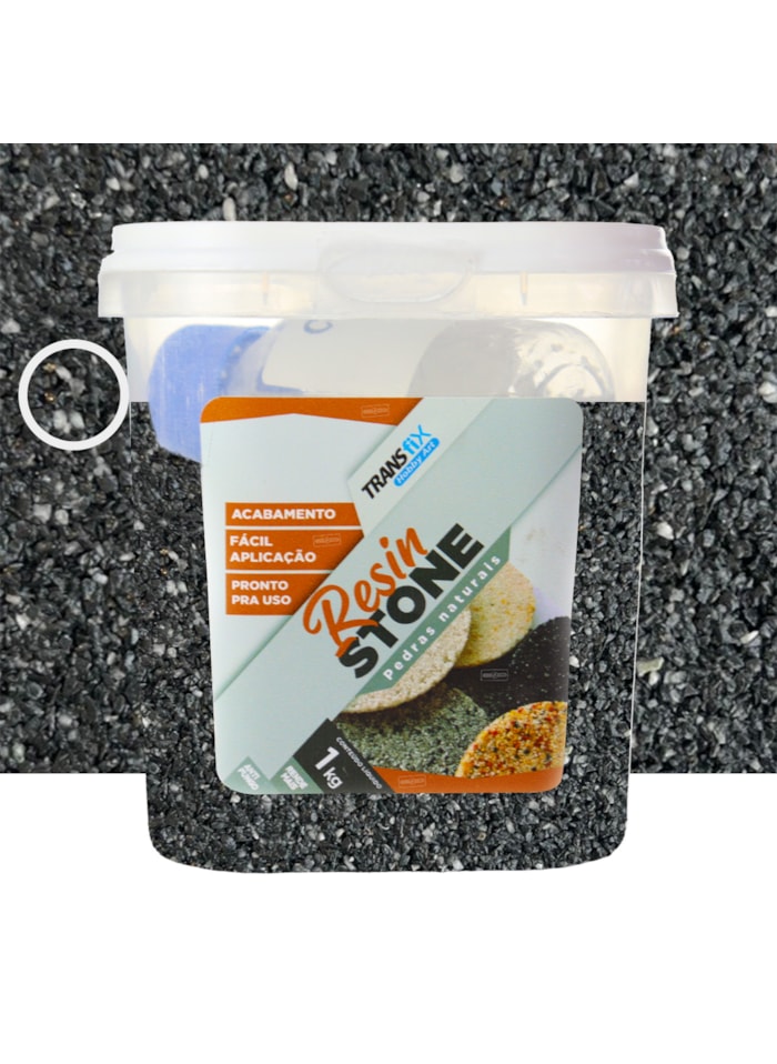 Hobby Art Pedras Naturais C/ Endurecedor Resin Stone 1,080kg Vesúvio