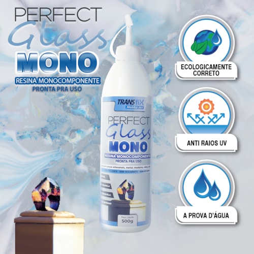 Hobby Art Perfect Glass Resina Monocomponente 500G - Escuta o Veio