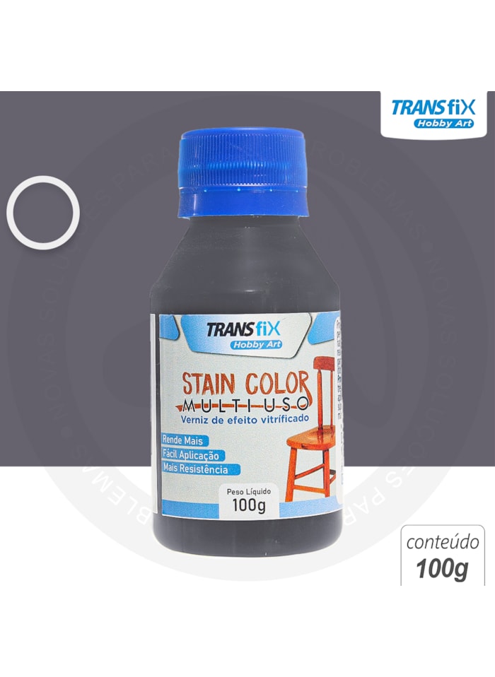 Hobby Art Stain Color Verniz de Efeito Vitrificado 100ML Barra de Ferro
