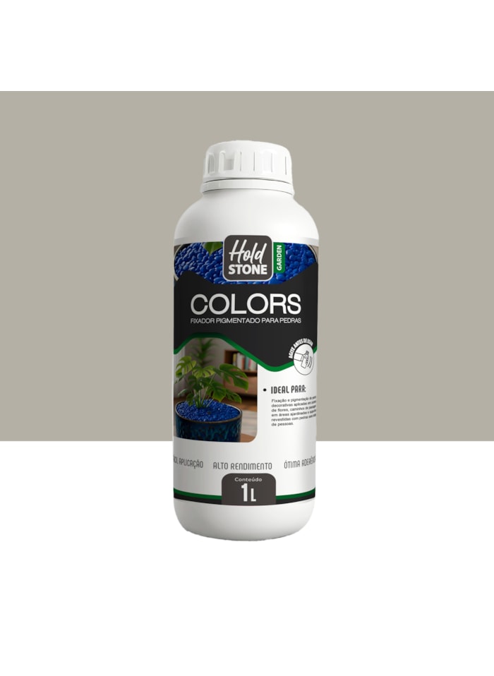 Hold Stone Colors Fixador de Pedras 1L - Cinza Claro