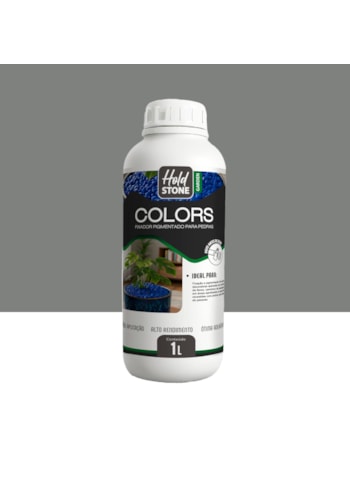 Hold Stone Colors Fixador de Pedras 1L - Cinza Escuro
