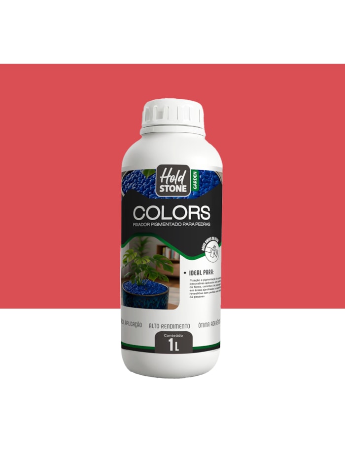 Hold Stone Colors Fixador de Pedras 1L - Rosa