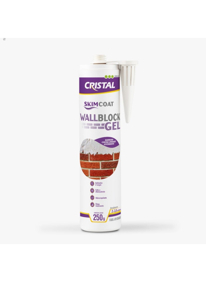 Impermeabilizante Injetável Skin Coat Wall Block Gel 250G Cristal