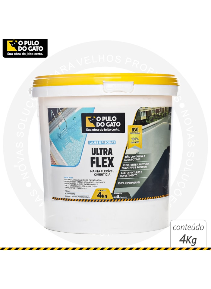 Impermeabilizante Ultra Flex 4KG - Pulo do Gato