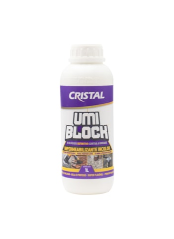 Impermeabilizante Umi Block Cristal, 1L Incolor - Pequenos Reparos, Pronto Para Uso