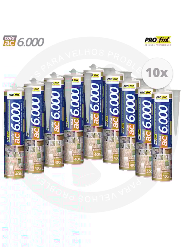 Kit 10x Cola Extra Forte AC6000 400G