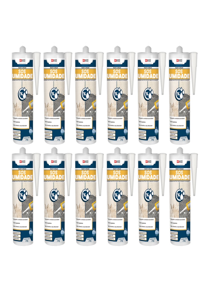 Kit 12x SOS Umidade Bisnaga 250G - Bege