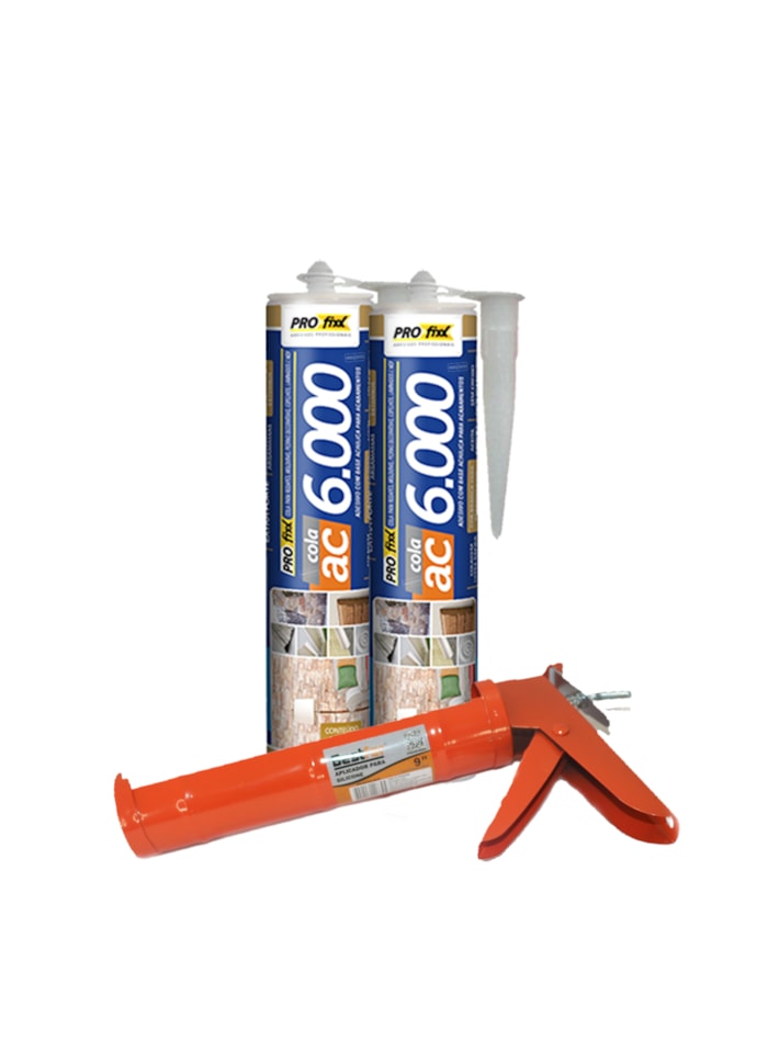 Kit 2x Cola Extra Forte AC6000 400G + Aplicador de Ferro Bestfer