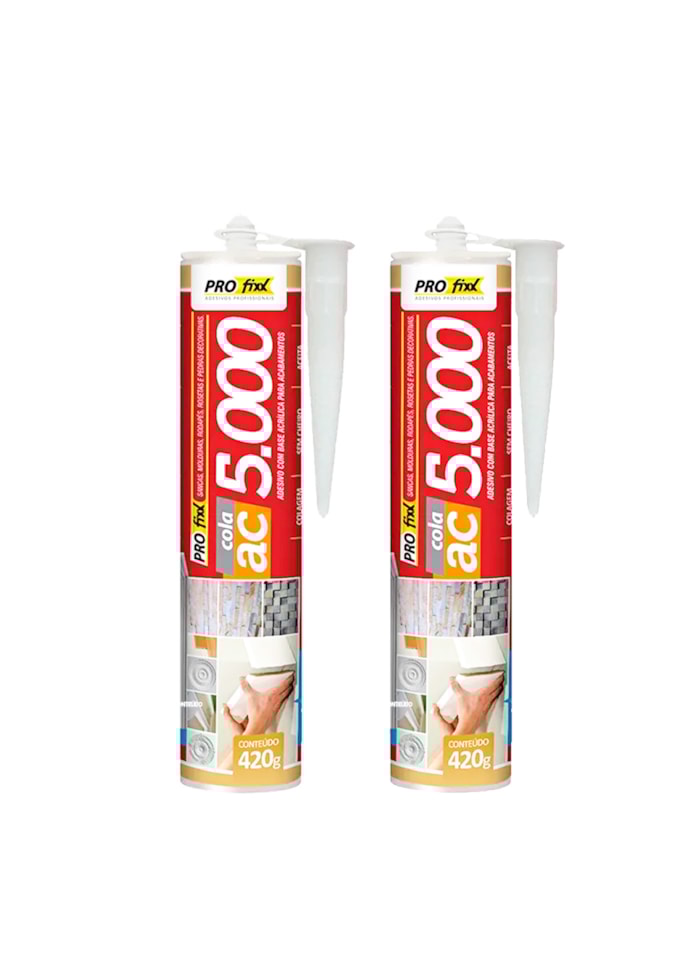Kit 2x Cola Para Gesso 3D AC 5000 420G