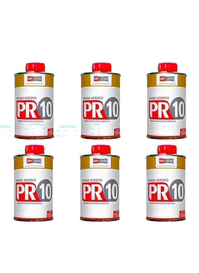 Kit 6x Primer Promotor de Aderência Pr10 Incolor150ML
