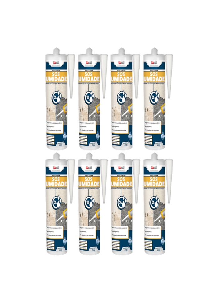 Kit 8x SOS Umidade Bisnaga 250G - Bege