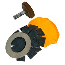 Kit Boina de Polimento Flexível 10cm + EVA e Couro - Cupins de Aço