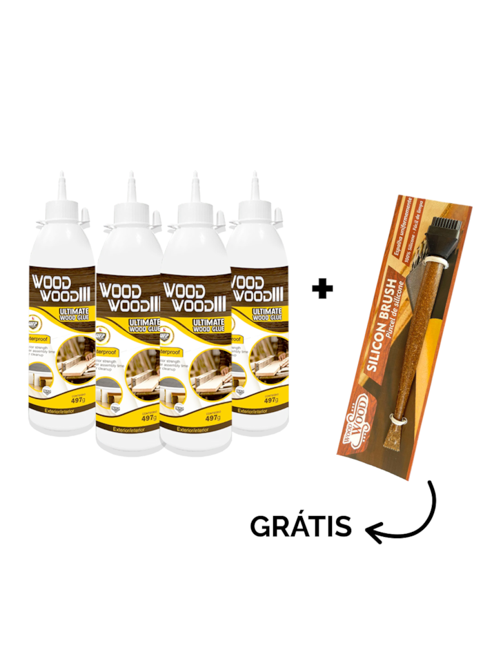 Kit Cola para Madeira Wood Wood 3 497G - 4 unidades